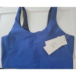 NWT Calme Johnny Was Endure Sports Bra Sz xs Blue 114867